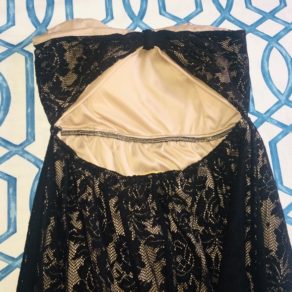 Malloy Strapless Black Lace and Tan Size L - Picture 2 of 8